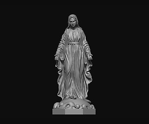 Virgin Mary 3D print model