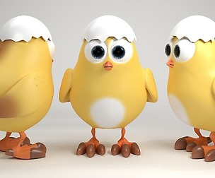 Cartoon chicken
