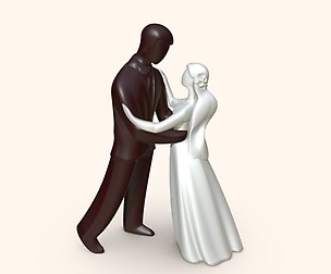 Dolls for wedding cake