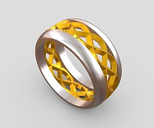 Ring jewerly wave