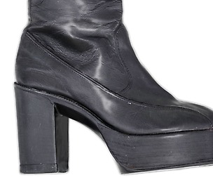 Vintage Boot Black Leather