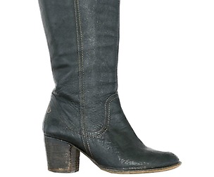 Vintage Boot Black Leather Tall