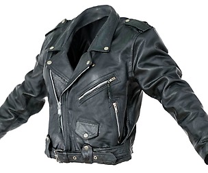 Vintage Jacket Moto Black Leather Closed
