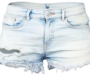 Vintage Shorts Jeans Light Ripped