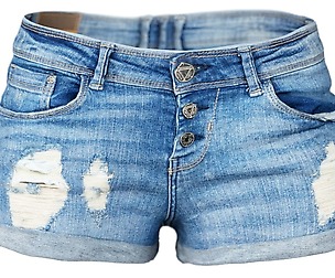 Vintage Shorts Jeans Ripped