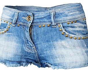 Vintage Shorts Jeans Studs