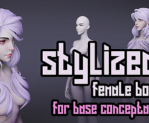 STYLIZED Female Body for base ConceptART