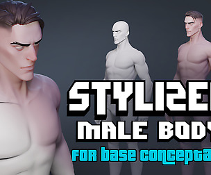STYLIZED Male Body for base ConceptART