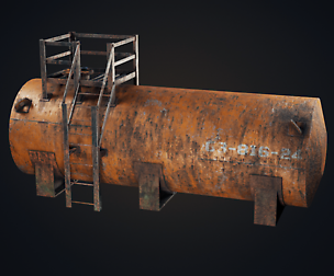 Old oil tank