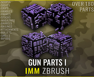 GUN IMM Part 1 - Zbrush 2020.1.1