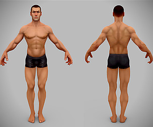 hand Painted Male Baemesh