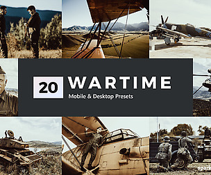 20 Wartime Lightroom Presets and LUTs