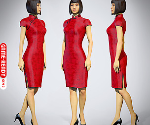Female Character - Iva - Chinese Dress