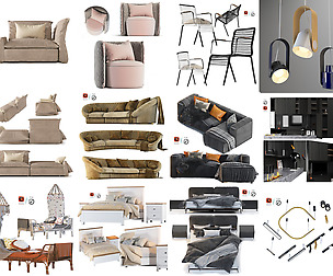 Set Of Interior Furniture 1