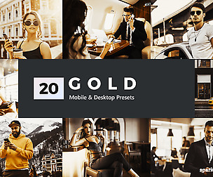 20 Gold Lightroom Presets and LUTs