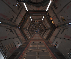 Scifi Spaceship Corridor