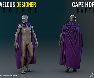 Cape - Hoplite - Marvelous Designer Resource