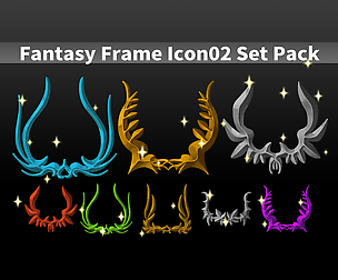 Fantasy Frame Icon02 Set Pack