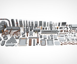 Sci-Fi architecture Elements collection 16