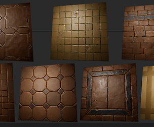 Stylized Pbr Tile Materials