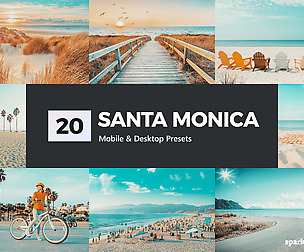 20 Santa Monica Lightroom Presets and LUTs
