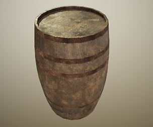 PBR Wooden Barrel