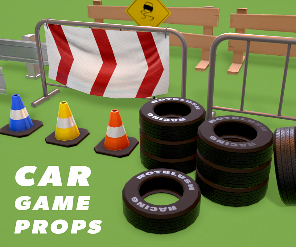 Car Game Props - Bundle