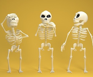 Cartoon skeleton