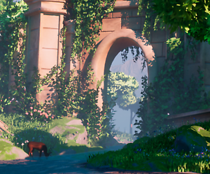 Overgrown Ruins Stylized Environment