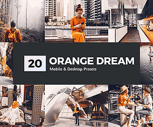 20 Orange Dream Lightroom Presets and LUTs