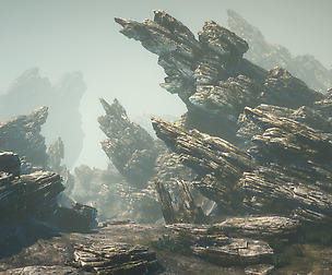 Sliced  rocks