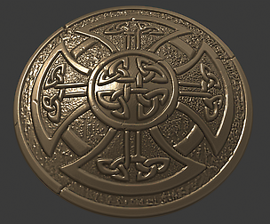 celtic shield 3d print model