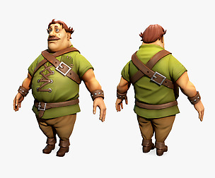 Cartoon Medieval Man
