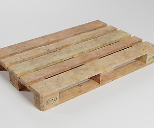Wooden euro pallet used condition with dirt