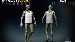 Vest - Standard - Marvelous Designer Freebie cover