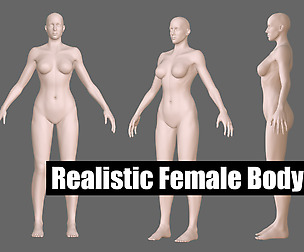 Realistic Body Female mesh