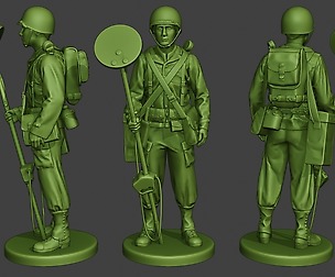 American engineer soldier ww2 Stand A9