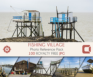 Fishing Village - Photo Reference Pack