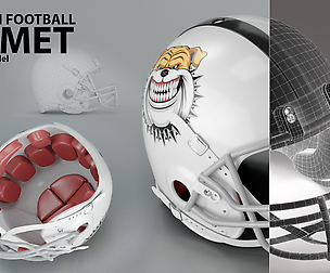 American Football Helmet ( Game ready model)