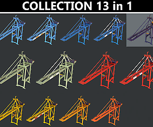 PBR Quayside Container Crane - Multi Color Pack