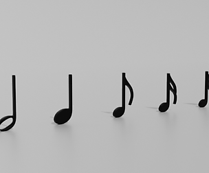 Cartoon Musical Notes Pack 01