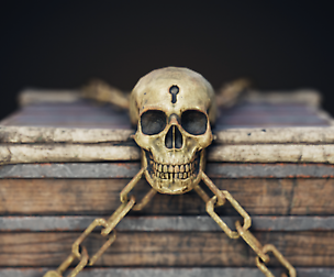 Skull box Low-poly 3D model