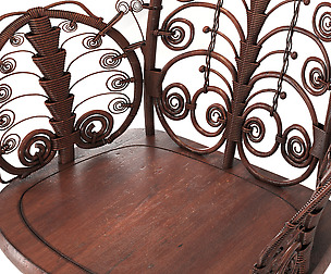Victorian Wicker Parlor Chair