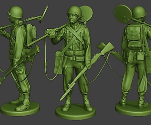 American engineer soldier ww2 Stand2 A9