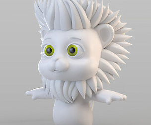 Cartoon Biped Lion