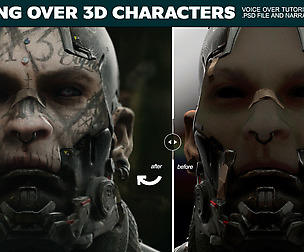 Painting Over 3D Characters