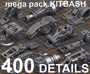 Mega Pack Kitbash 400 DETAILS