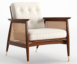 Nadia Caned Accent Chair