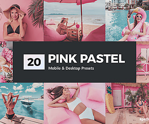 20 Pink Pastel Lightroom Presets and LUTs
