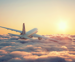 Plane in Clouds